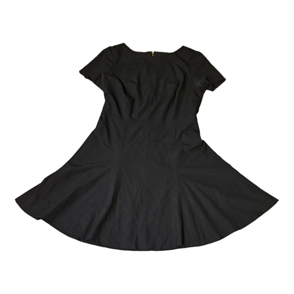 Ann Taylor Size 6 Short Sleeve Black Dress
